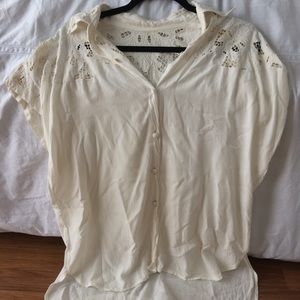 🌺Off-White High-Low Top**